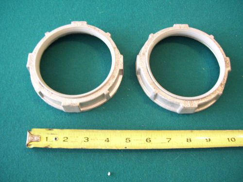 TWO - 4&#034; INSULATED THROAT CONDUIT BUSHINGS