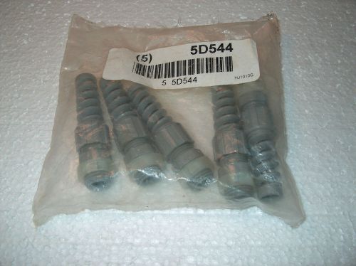 LOT OF 5 HUBBELL FLEXIBLE CABLE FITTING HJ1010G 1/4&#034; **NEW**