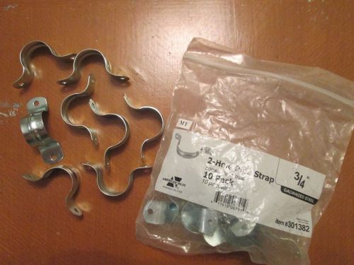 Lot of 18 american value 3/4 galvanized steal 2 hole pipe straps **new** for sale