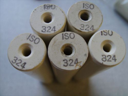 Ceramic  stand off spacer 4 inch high, 3/4  inch dia for  10-32 screws, ISO324