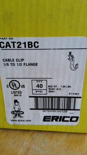 Erico caddy cable clips cat 21bc . 40 ct  new for sale