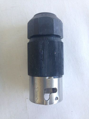 Hubbell cs-6365 l 50 amp 125/250 volts ac 3 pin 4 wire connector plug for sale
