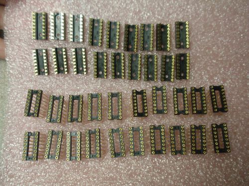 Augat 16 Pin DIP Header and Wire Wrap Sockets - LOT