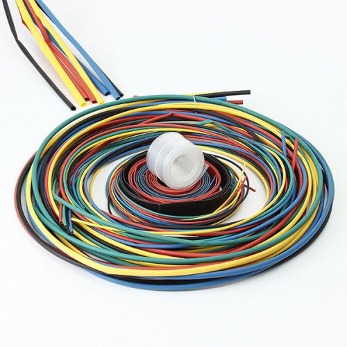 55M Assorted 6Color 11Size 1.5-22mm Set 2:1 Heat Shrink Tubing Sleeving Pack Kit