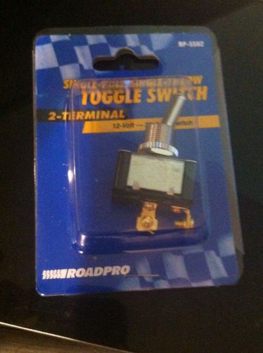 Roadpro rp-5582 2 position toggle switch with screw connector - .75 round toggle for sale
