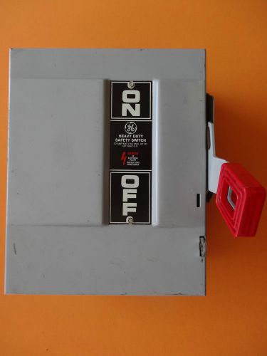 Ge 30a safety switch non fused thn3361 model 7 for sale