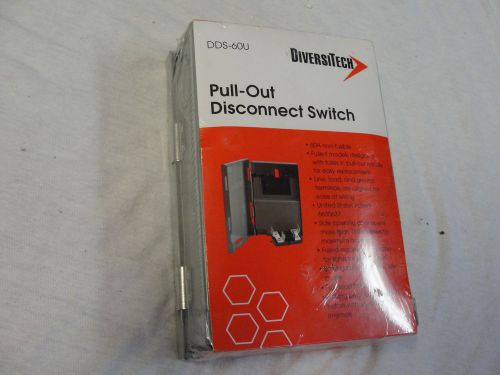 New Sealed Diversitech DDS-60U Pull-Out Disconnect Switch 60 amp FREE SHIPPING