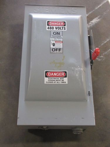 Siemens hnf364r 200a 200 a amp 600v non-fusible unfused safety disconnect switch for sale