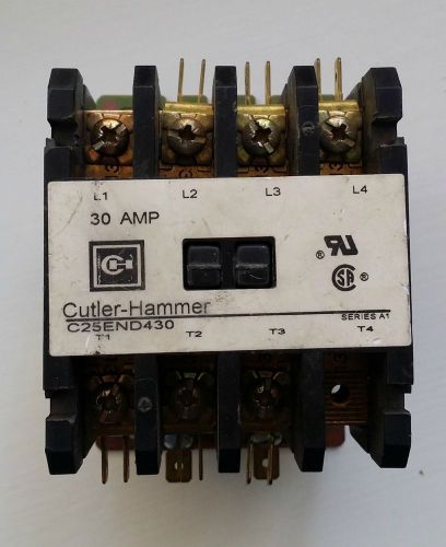 Cutler-hammer 30a contactor - c25end430 for sale