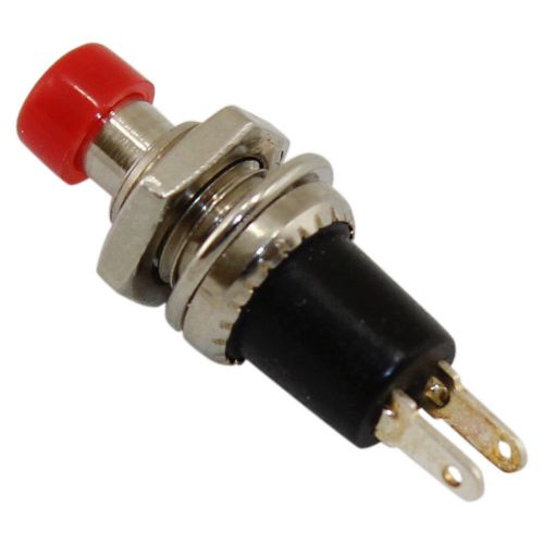 1x new mini push button spst momentary n/o off-on switch 10mm red for sale
