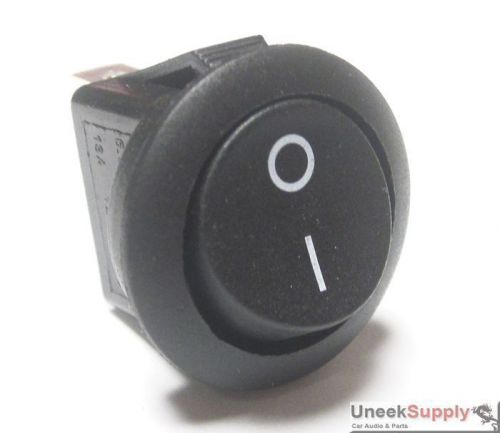 12v round black rocker switch 2 pin 1 piece toggle on off for sale