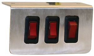 Triple Rocker Switch Panel with Aluminum Bracket 6391003