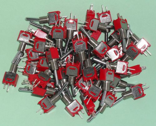 Lot of 50 on/off spst subminiature toggle switches miniature for sale
