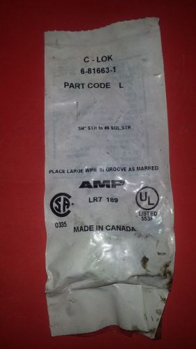 Amp c-lok 6-81663-1 part code &#034;l&#034;  lot of 43 for sale