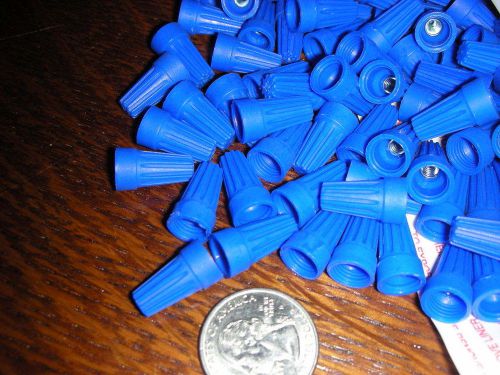 200 buchanan wire nut connectors wt2 blue, wire twists by ideal 16-18 awg for sale