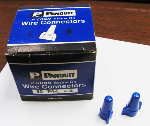 Panduit p4-l, 6-14 awg, twist-on wire nut, fully insulated, 50 pieces, wing nut for sale