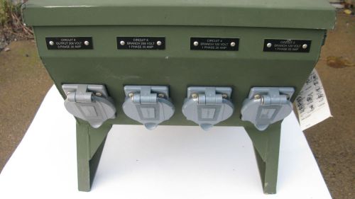 Portable 10kw military model lom-010 kw pn m29183/1 power distribution panel for sale