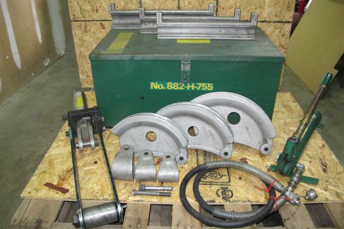 Greenlee 882  1-1/4 to 2&#034; emt pipe hydraulic flip top bendr  nice! for sale