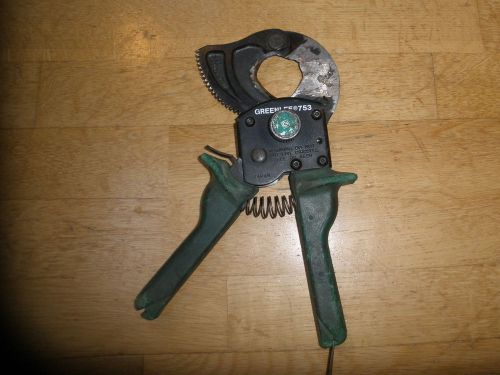 GREENLEE 753 COMPACT RATCHET CABLE CUTTER