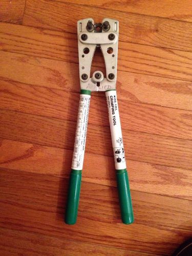 Greenlee crimping toolk05-1gl for copper connectors only euc! for sale