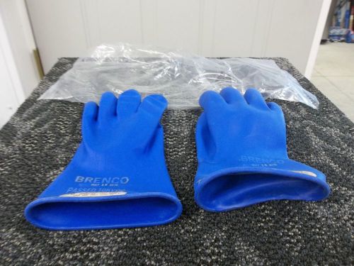 BRENCO SALISBURY SIZE 10 CLASS 00 500VAC TYPE 1 D120 BLUE GLOVES ELECTRIC NEW