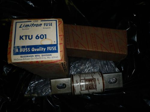 Limitron ktu 601 601 amp fuse buss ktu-601 fast acting bussmann ktu601 new for sale