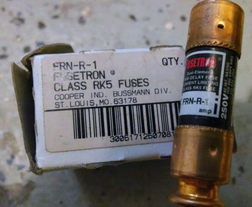 Lot of 5 BUSS FUSETRON FRN-R-1 250V DUAL ELEMENT, TIME DELAY FUSE