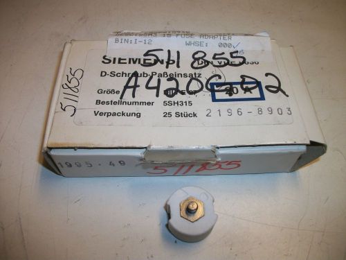 Siemens Fuse Adapter 5SH315 Box of 25