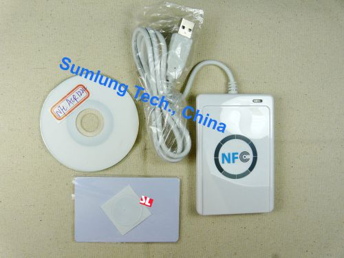 ACR122U NFC RFID Reader &amp; Writer/USB + SDK + Mifare IC Card + NFC Tag Android HF