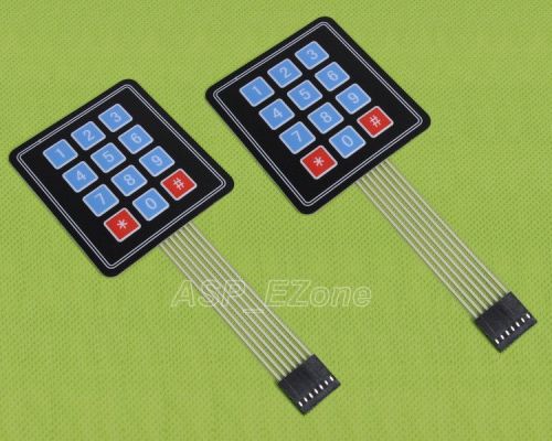 2pcs 4 x3 matrix array 12 key membrane switch keypad keyboard brand new for sale