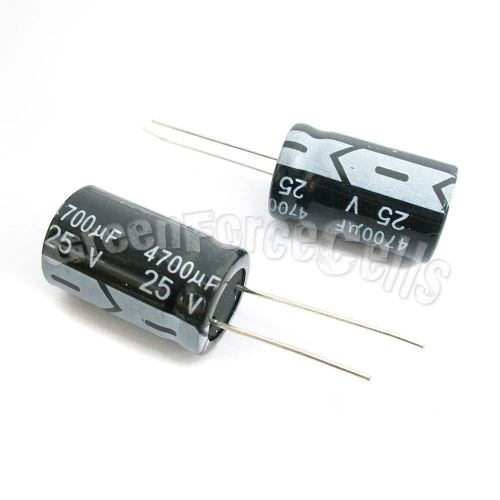 200  4700uf 25v radial electrolytic capacitor 16 x 25mm for sale