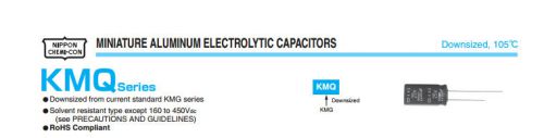 20pcs nippon chemi-con ncc kmq 200v 820uf electrolytic capacitor 30x25mm 105°c for sale