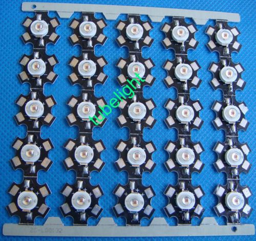 25x 3W High Power Red LED Light Emitter diodes 620-630nm + joined together PCB