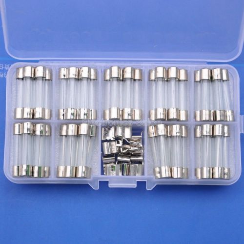 Quick blow glass tube fuse assortment kit, 6x30mm, 500ma~20a. sku134001 for sale