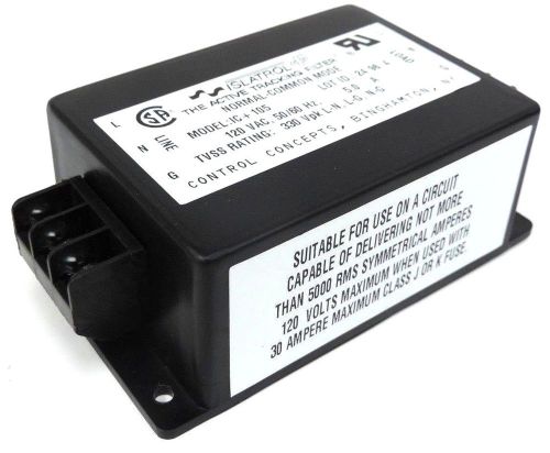 NEW CONTROL CONCEPTS IC+105 ISLATROL PLUS ACTIVE TRACKING LINE FILTER 120V-AC 5A