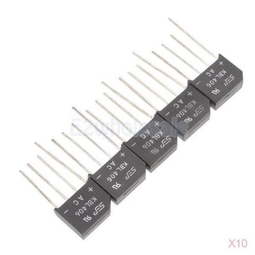 10x 5pcs KBL406 KBL-406 Bridge Rectifier Max.PRV 800V High Quality