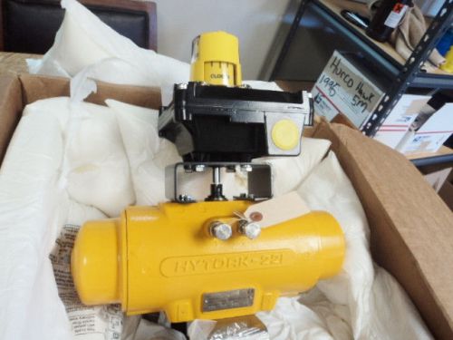 Hytork 221 pnuematic actuater with westlock flow control for sale