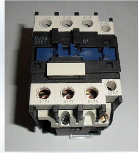 Ac contactor motor starter relay (lc1) cjx2-3201 3p+nc 220/230v coil 32a 7.5kw for sale