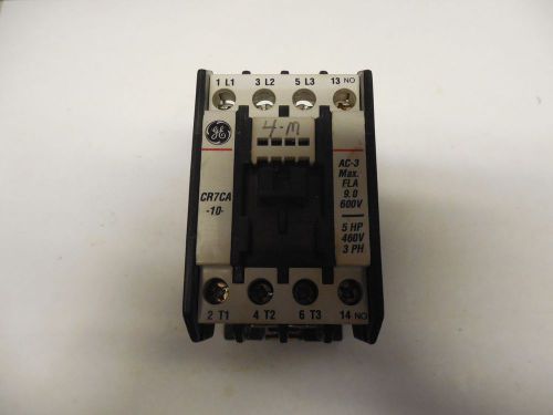 Ge general electric contactor cr7ca 10a a amp 600vac 120v coil cr7ca-10 for sale
