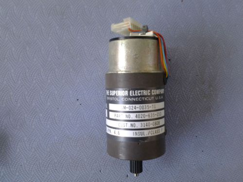 Warner electric stepper motor with tachometer sm-024-0035-tg from plotter for sale