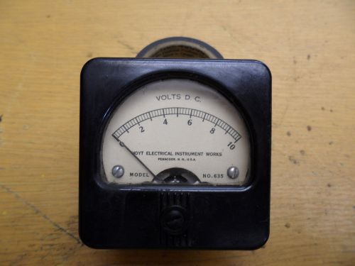Vintage hoyt 0-10 d.c. volts model# 635 for sale