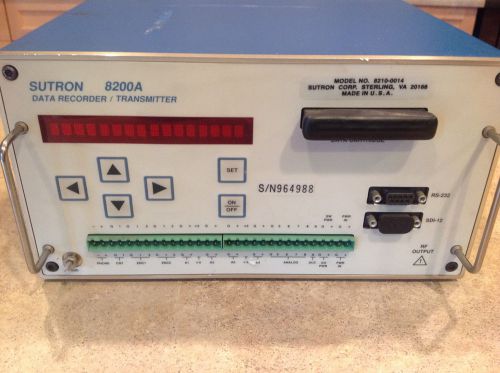 SUTRON 8200A Data Recorder / Transmitter Model No. 8210-0014 S/N 964988