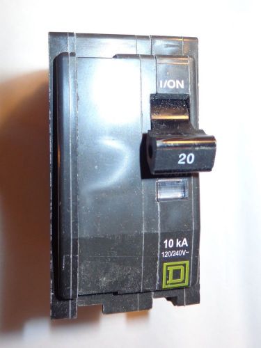 Square d schneider electric qob 2-pole 20amp 10,000aic bolt-on circuit breaker for sale