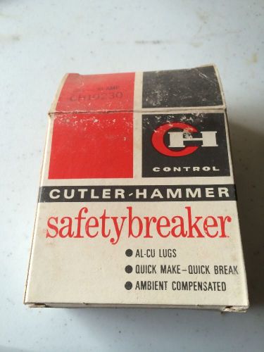 Cutler Hammer Circuit Breaker CH10230, 2 pole, 30 amp, unused surplus, NOS
