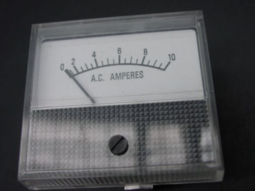 0 - 10 AC power Amperes square panel gauge Shurite 8504 alternative power system