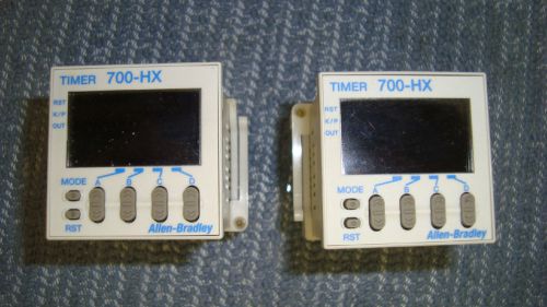 Lot of 2 Allen Bradley Cat. 700-HX86SA17 Series C Timing Relay *Used