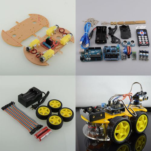 New Bluetooth Control Multi-Function Smart Car Kit for Arduino Robot DIY