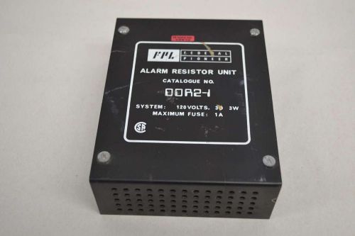 FEDERAL PIONEER DDR2-1 ALARM RESISTOR UNIT SENSOR 120V-AC 3W 1A AMP D357295