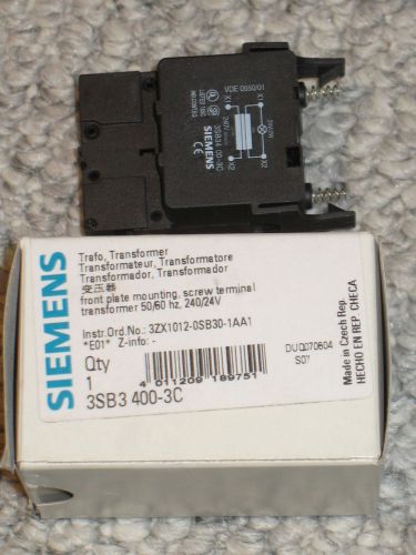 Siemens 3sb3 400-3c snap-on transformer 3sb3400-3c for sale