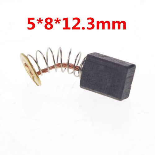 Carbon brushes 5mm x 8mm x 12.3mm  for generic electric motor x20 for sale